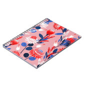 Blooming Protea: Botanisches Gartenmuster Notizblock (Linke Seite)