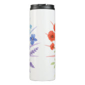 Blooming Radiance – Water Bottle with Rainbow Flow Thermosbecher (Rückseite)