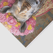 Blooming Rhino Seidenpapier (Ausschnitt)