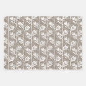 Blooming Rhythm Floral Silhouette - multicilored Geschenkpapier Set (Vorderseite 3)