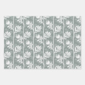 Blooming Rhythm Floral Silhouette - multicilored Geschenkpapier Set (Vorderseite)