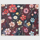 Blooming Roses Geschenkpapier (Flach)