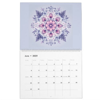 Blooming Serenity Mandala Calendar Kalender