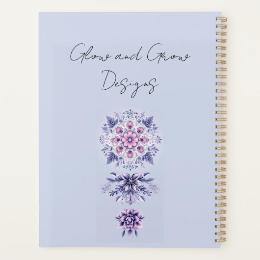 Blooming Serenity Mandala Planner Planer (Rückseite)