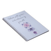 Blooming Serenity Mandala Spiral Foto Notebook Notizblock (Rechte Seite)
