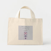 Blooming Serenity Mandala Tote Bag Mini Stoffbeutel (Vorne)