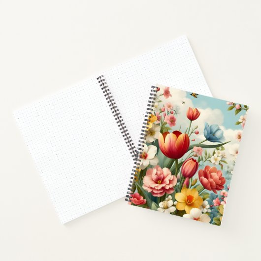 Blooming Spring Flowers Notebook Notizblock (Innenseite)