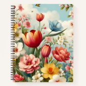 Blooming Spring Flowers Notebook Notizblock (Vorderseite)