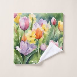 Blooming spring time Flowers Waschlappen