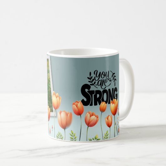 Blooming Strength Mug Kaffeetasse (VorderseiteRechts)