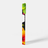 Blooming Vibes: Stilvolle Blume Print Mobile Cover iPhone Hülle (Rechte Seite)