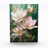 Blooming Wallpaper Japanisch Magnolia Art Fotoblock (Vorderseite)