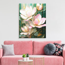 Blooming Wallpaper Japanisch Magnolia Art Leinwanddruck