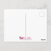 Blooming Wallpaper Japanisch Magnolia Art Postkarte (Rückseite)