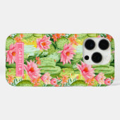Blooming Watercolor Cacti Personalized Case-Mate iPhone Hülle (Rückseite (Horizontal))