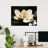 Blooming White Magnolia Poster (Heimbüro)