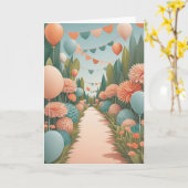 Blooming Wishes Karte (Gelbe Blume)