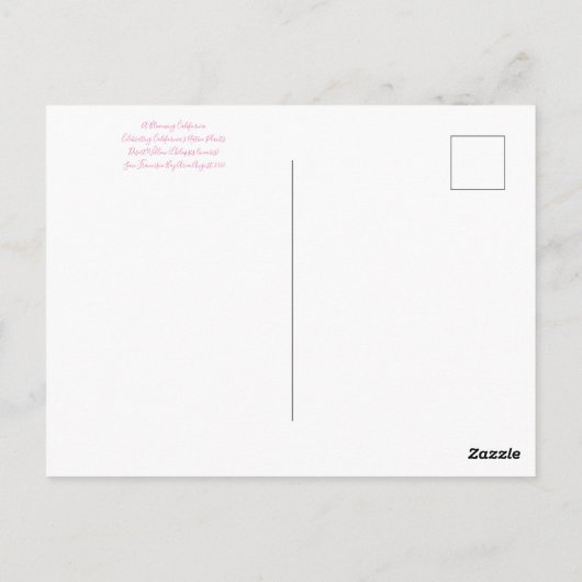 Bloomings aus Kalifornien: Desert Willow Postcard Postkarte (Rückseite)