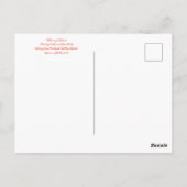 Bloomings aus Kalifornien: Monterey Paintbrush Postkarte (Rückseite)