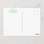 Bloomings aus Kalifornien: Telegrafenische Blume Postkarte (Rückseite)