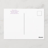 Bloomings aus Kalifornien: Verbena lilacina Postkarte (Rückseite)