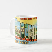 Bloomington IL Gruß-Tasse Kaffeetasse (Vorderseite Links)
