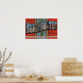 Bloomington, Illinois - Große Buchstabenszenen Poster (Küche)