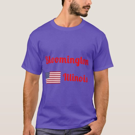 Bloomington Illinois Stilvolle Prints2 T-Shirt (Vorderseite)