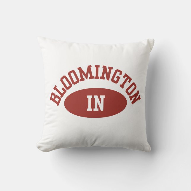 Bloomington Indiana College Decor Pillow Kissen (Vorderseite)