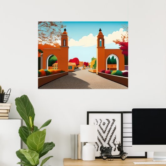 Bloomington Indiana Poster (Heimbüro)