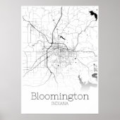 Bloomington Map - Indiana - City Map Poster (Vorne)