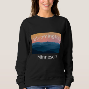 Bloomington Minnesota Berg Sonnenuntergang Heimats Sweatshirt