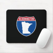 Bloomington Minnesota Karte Autobahn Interstate Sc Mousepad (Mit Mouse)
