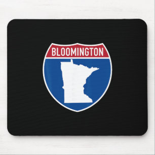 Bloomington Minnesota Karte Autobahn Interstate Sc Mousepad