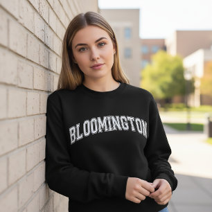 BLOOMINGTON Universitäts-Style Amerika College Sweatshirt