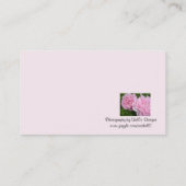 Bloomin's Pink Roses Visitenkarte (Rückseite)