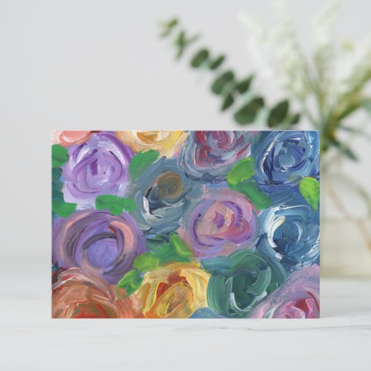 Bloomity Dankeschön / Note Card Dankeskarte (Stehend Vorderseite)