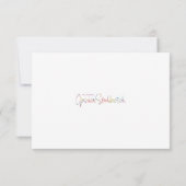 Bloomity Dankeschön / Note Card Dankeskarte (Rückseite)