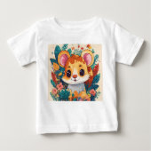 Blooms and Barks: Blumenchic für Paws und Play Baby T-shirt (Vorderseite)