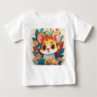 Blooms and Barks: Blumenchic für Paws und Play Baby T-shirt
