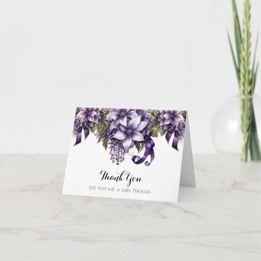 Blooms der Dankbarkeit: Eine geklappte Dankeschön- Dankeskarte (Vorderseite)