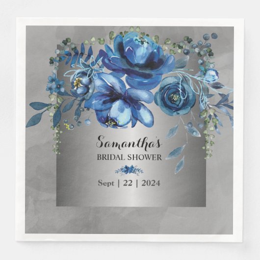 Blooms Eternal: Hochzeit von Napkins Serviette (Vorderseite)