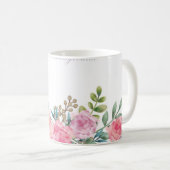 "Blooms in a Cup: Tasse der BlumenEleganz" (VorderseiteRechts)