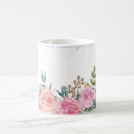 "Blooms in a Cup: Tasse der BlumenEleganz" (Mittel)