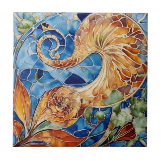 "Blooms in Bloom: Blumengestein Tile Fliese
