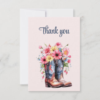 Blooms of Prairie: Vintage Dusty Pink Notizkarte Mitteilungskarte