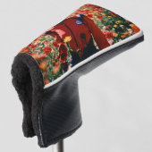 "Blooms on Fairway: Floral Golf Head Cover" "P Headcover (3/4 Vorderseite)