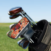 "Blooms on Fairway: Floral Golf Head Cover" "P Headcover (In Situ)