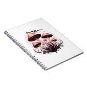 Blooms Shadows - Whimsigoth Mushroom Art Pasta mac Notizblock (Rechte Seite)