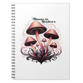 Blooms Shadows - Whimsigoth Mushroom Art Pasta mac Notizblock (Vorderseite)